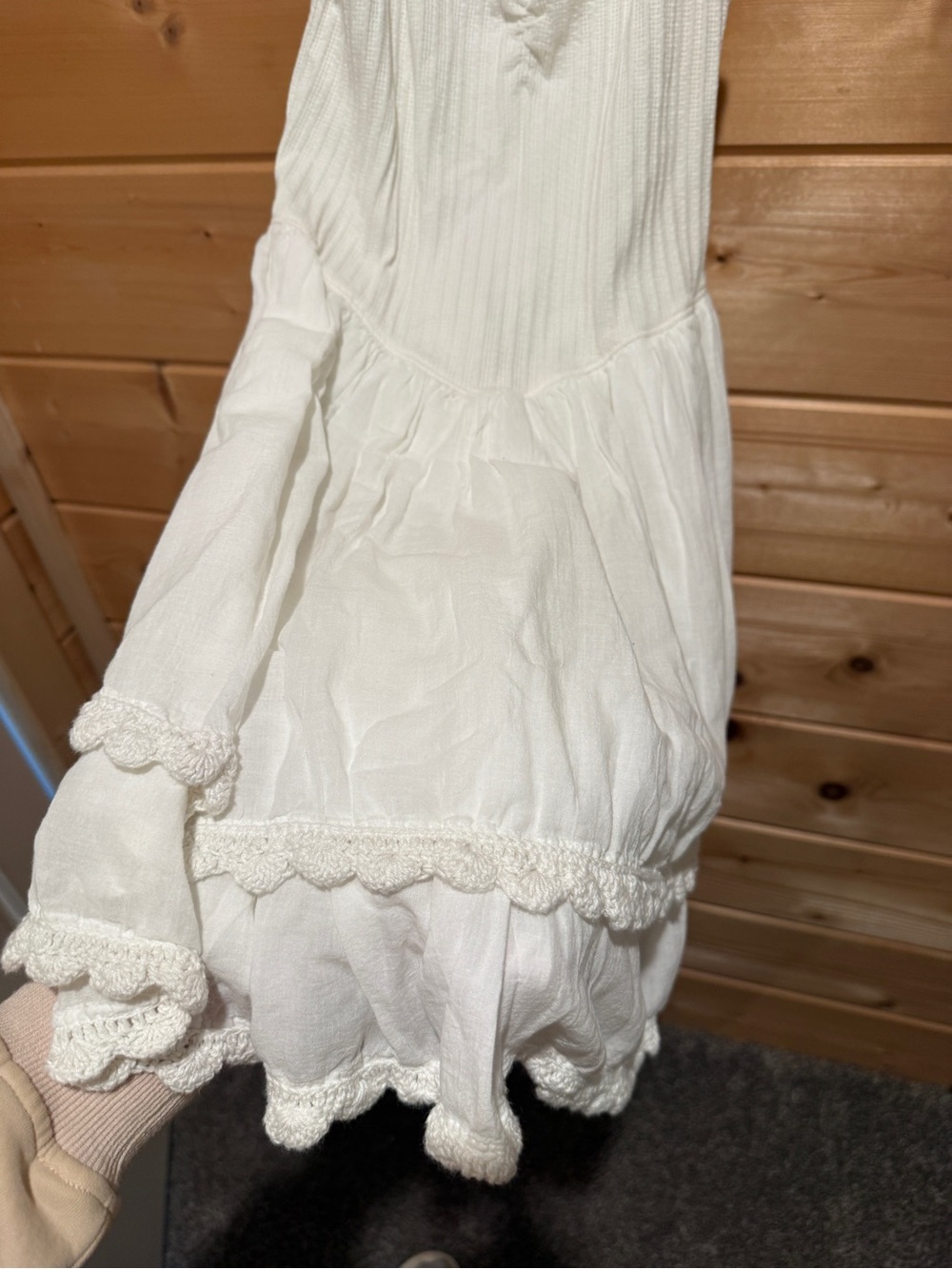 Arie White Ruffle Dress - Picture 5 of 6